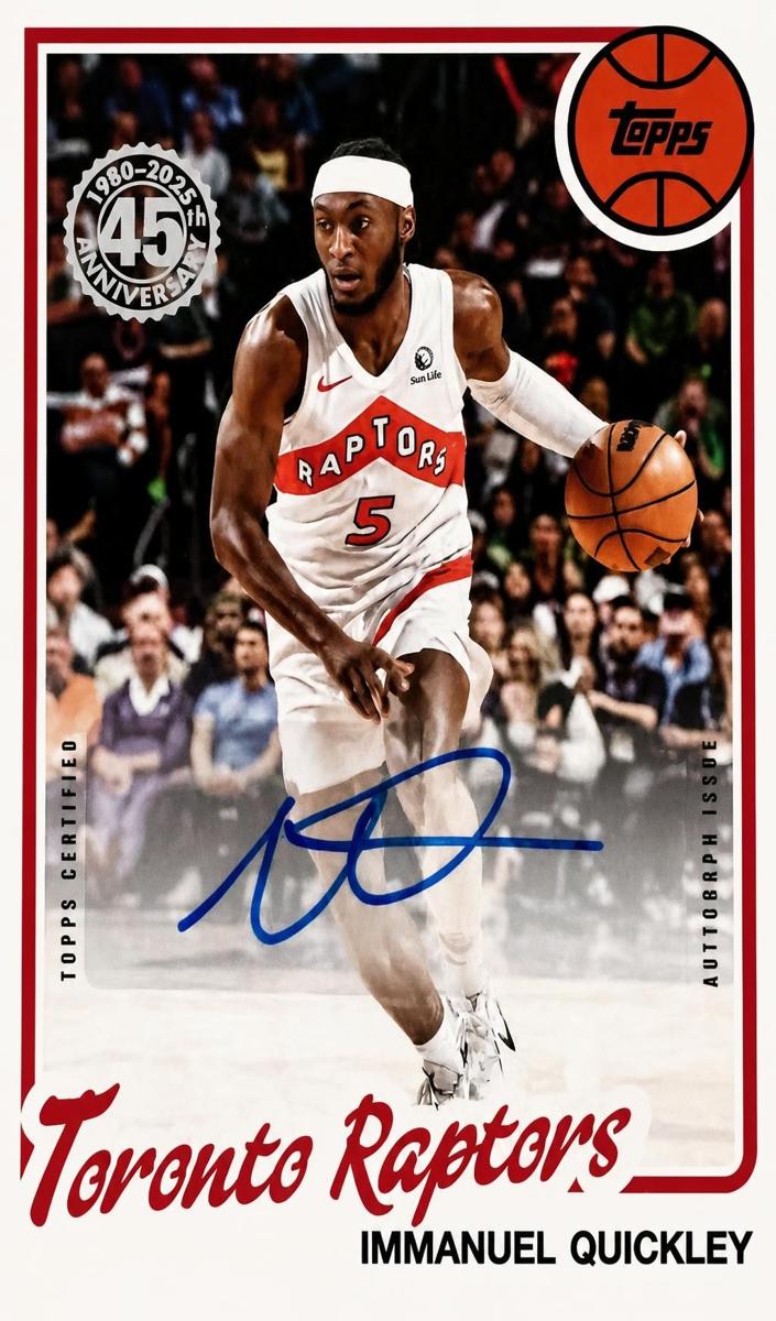 2025 Topps Immanuel Quickley #80B2-IQ card