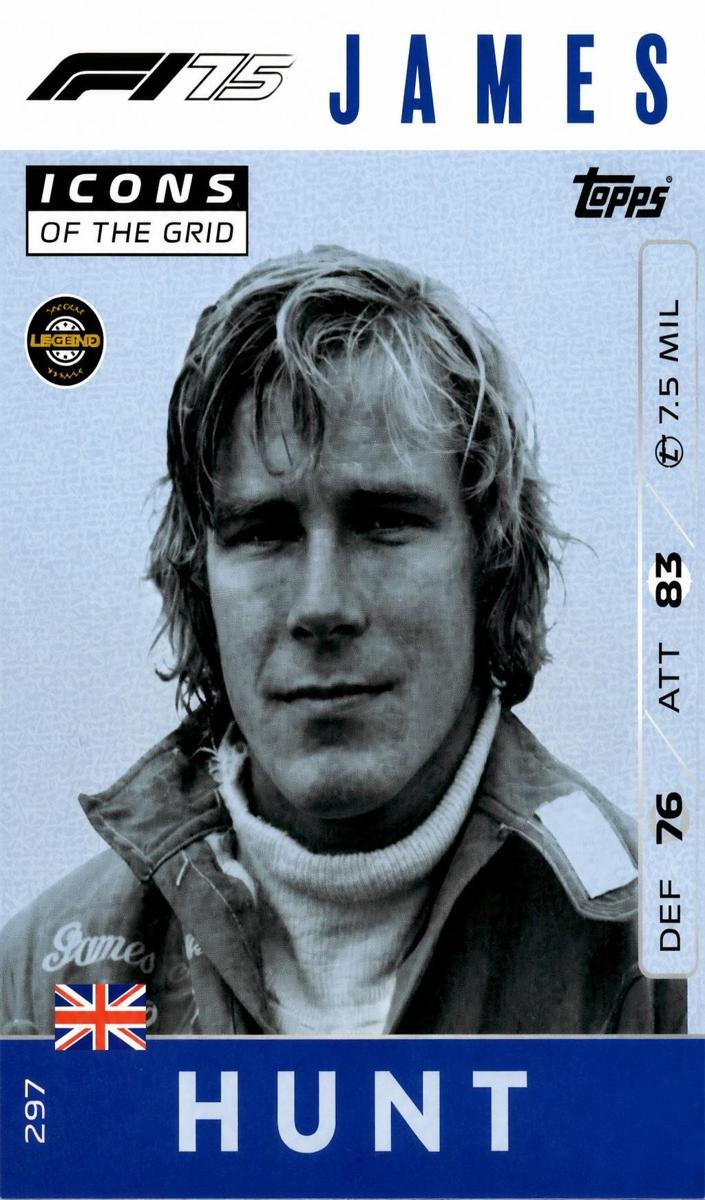 2025 Topps Turbo Attax F1 James Hunt #297 card