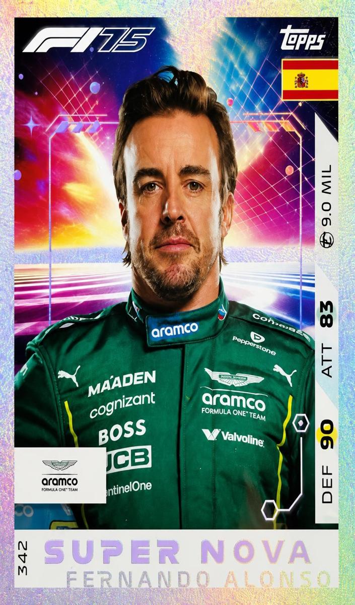 2025 Fernando Alonso [Cyan Diamond] #342