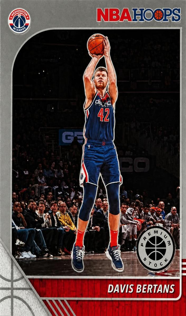 2019 Panini Hoops Premium Stock Davis Bertans #71 card