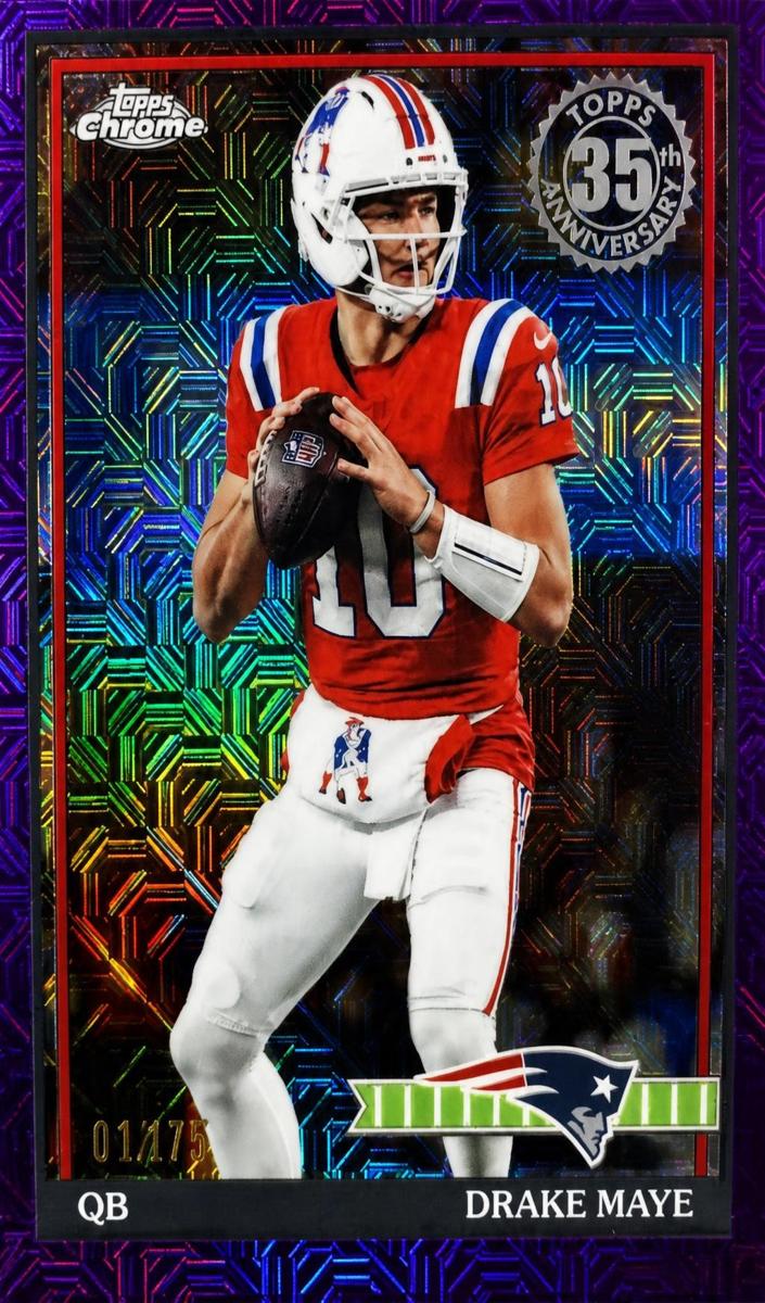 2026 Drake Maye [Purple Mojo Refractor] #91TC-46