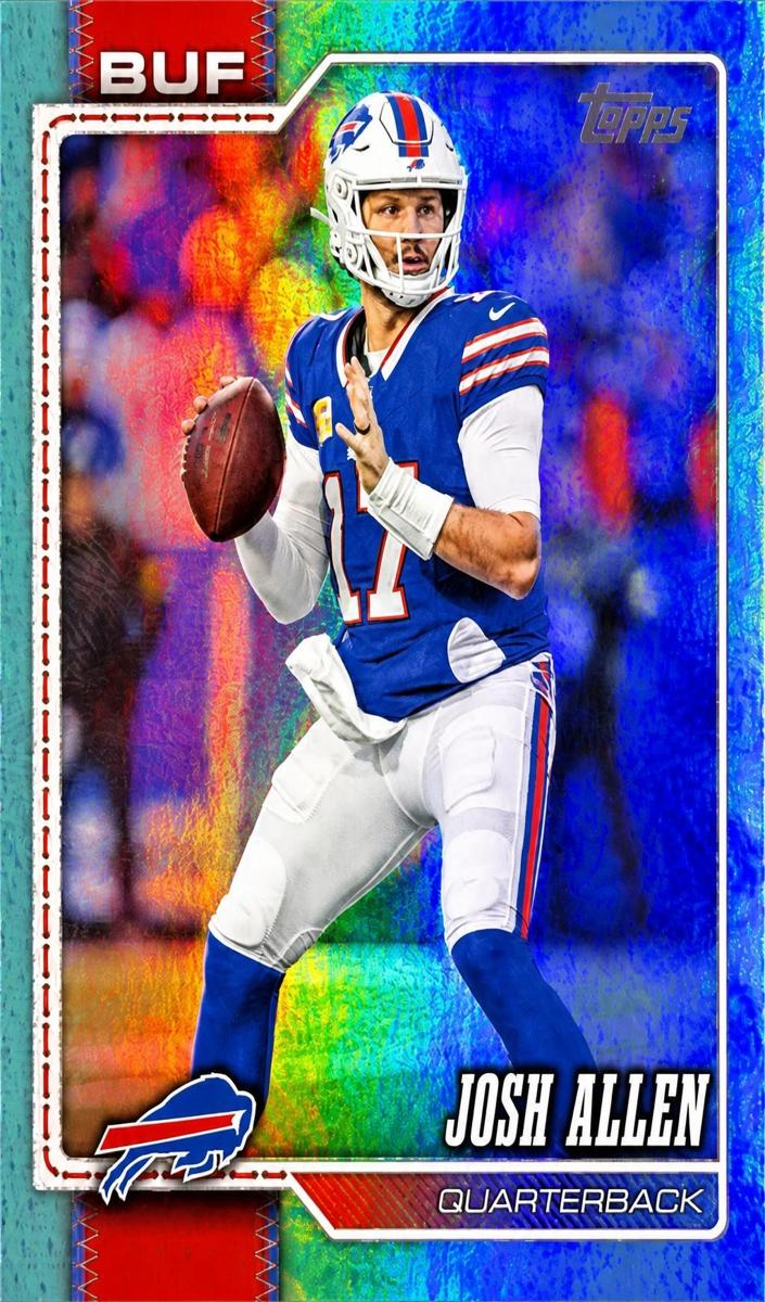 2026 Josh Allen [Aqua Rainbow Foil] #22