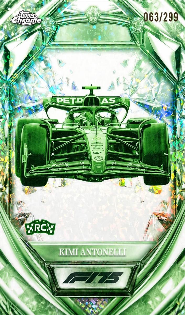 2025 Kimi Antonelli [Night Vision Mini-Diamond F1 Refractor] #D75-28
