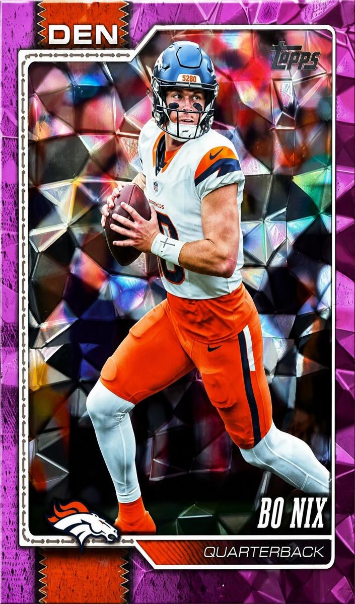2026 Bo Nix [Pink Diamante Foil] #58