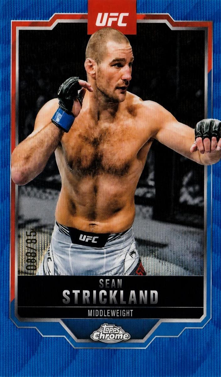 2025 Sean Strickland [Blue Wave Refractor] #74