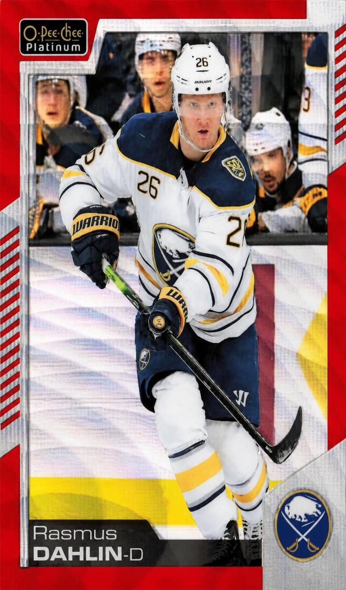 2020 O-Pee-Chee Platinum Rasmus Dahlin [Red Surge] #28 card