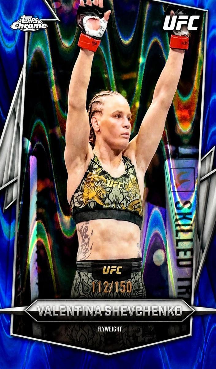 2026 Valentina Shevchenko [Blue RayWave Refractor] #3