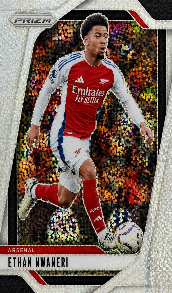 2024 Panini Prizm Premier League Ethan Nwaneri [White Sparkle] #31 card