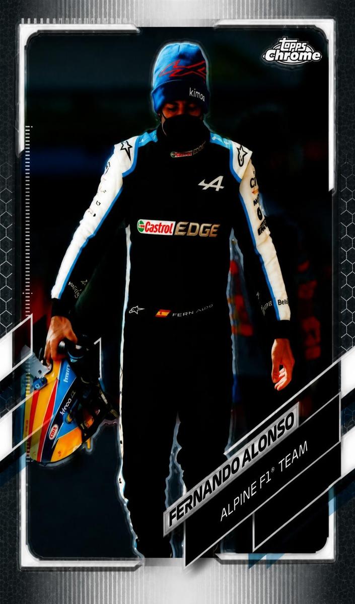 2021 Fernando Alonso [Purple Checker Flag Refractor] #41