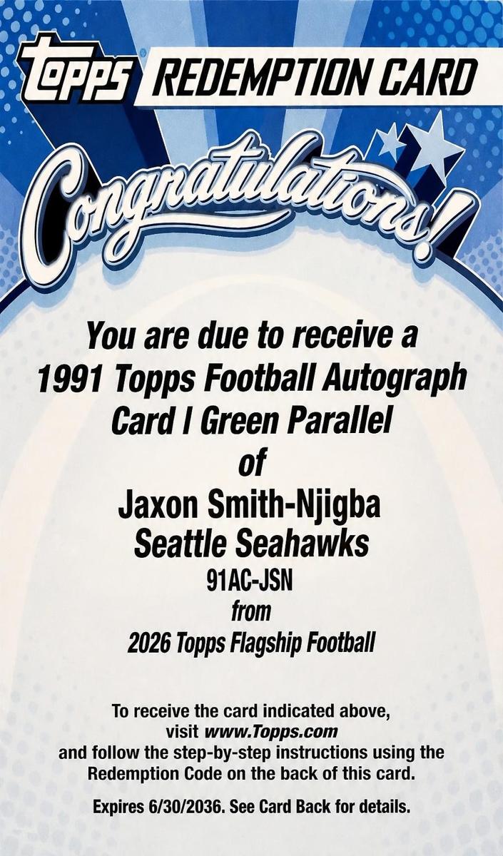 2026 Jaxon Smith-Njigba [Green] #91AC-JSN