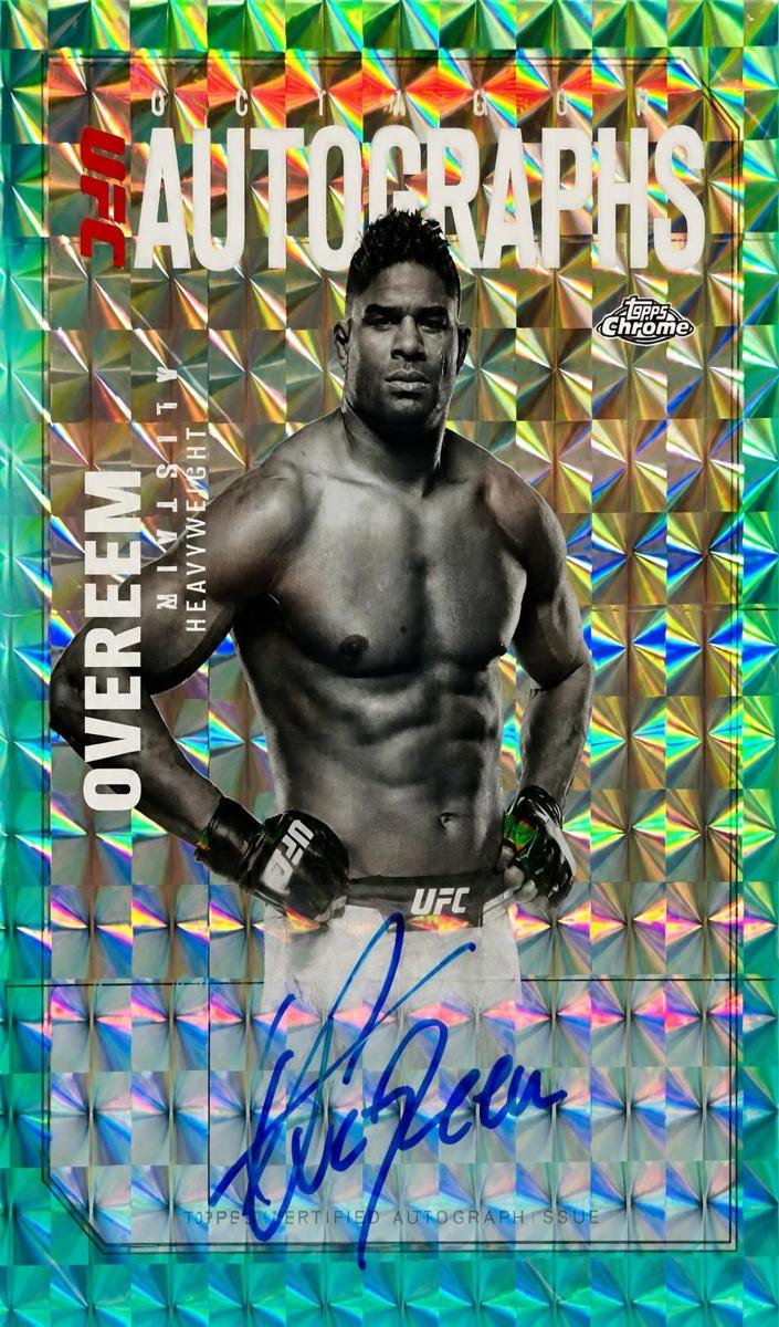 2025 Alistair Overeem [Geometric Aqua Refractor] #OLA-AO