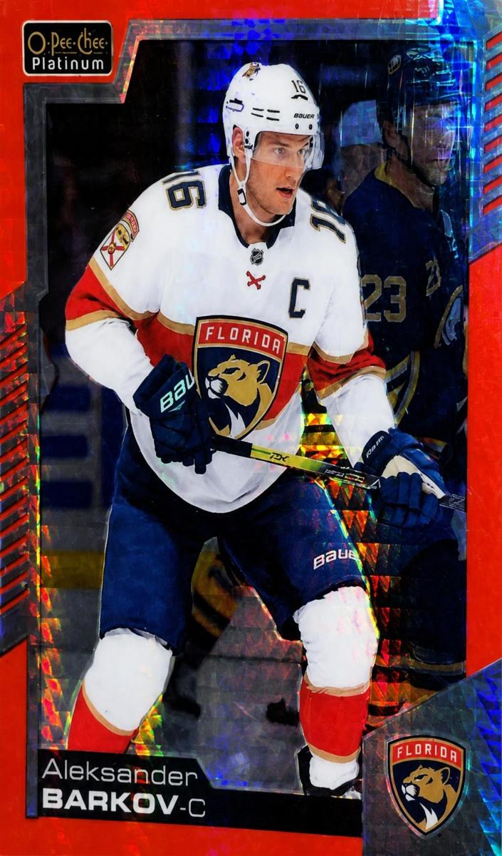 2020 O-Pee-Chee Platinum Aleksander Barkov [Red Prism] #132 card