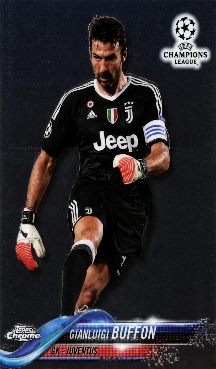 2017 Topps Chrome UEFA Champions League Gianluigi Buffon [Purple] #74 card
