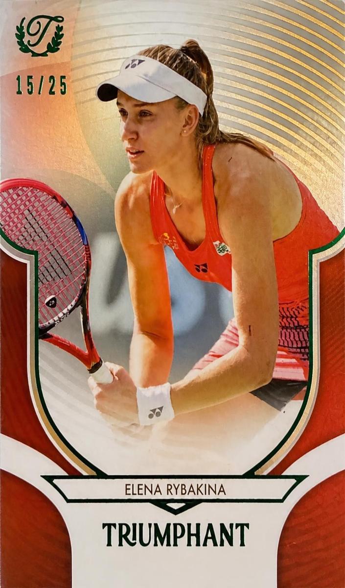 2025 Elena Rybakina [Clay Court Orange Foil] #15