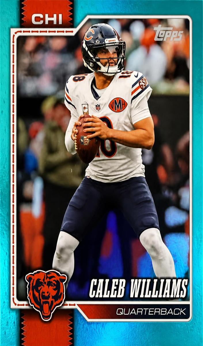 2026 Caleb Williams [Aqua Rainbow Foil] #35