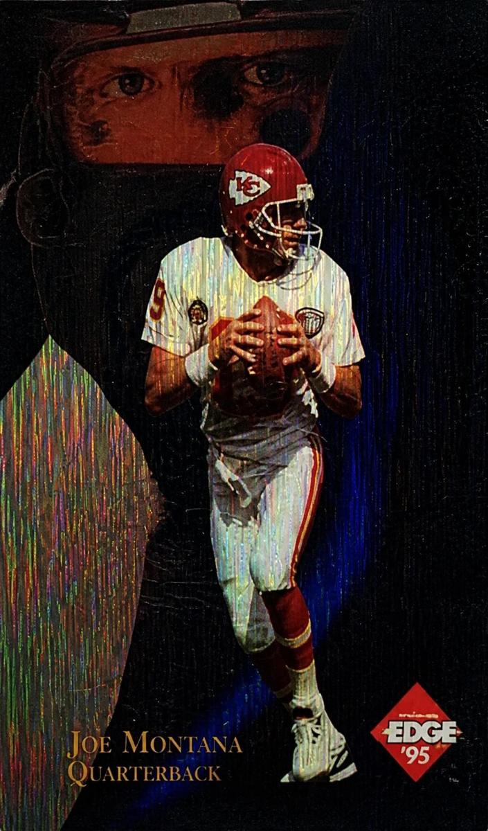 1995 Joe Montana [Gold Shield Silver Prism] #4