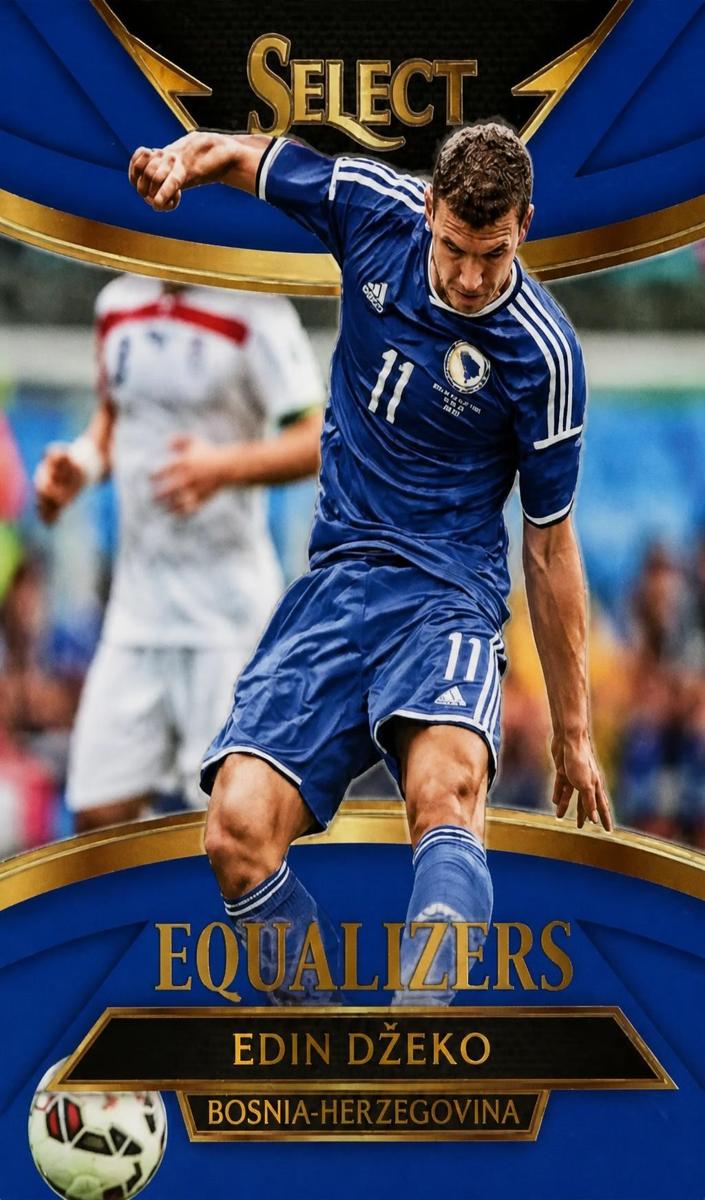 2015 Panini Select Edin Dzeko [Blue] #3 card