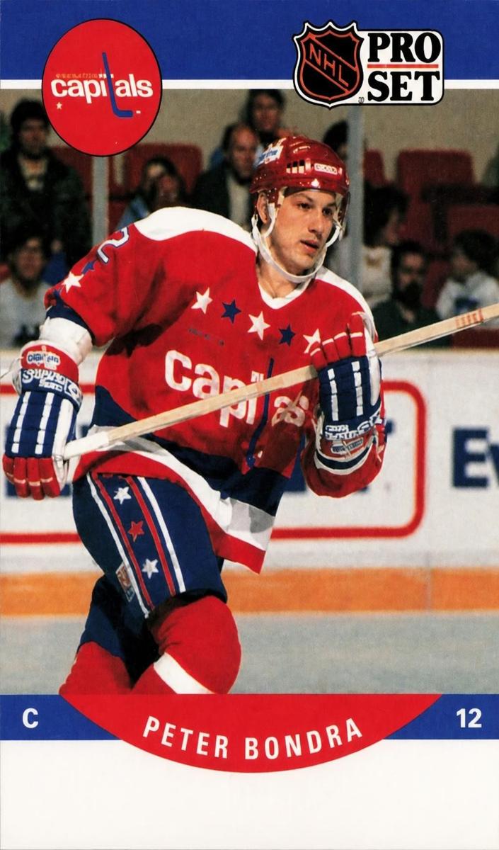 1990 Pro Set Peter Bondra #645 card