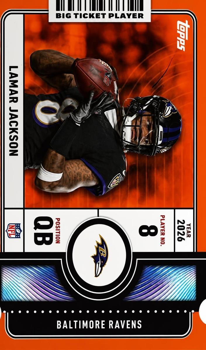 2026 Lamar Jackson [Orange] #BTP-6