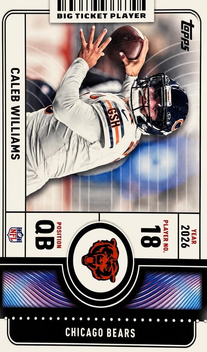 2026 Topps Flagship Caleb Williams [Gold] #BTP-7 card
