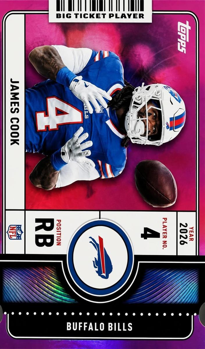2026 James Cook [Pink] #BTP-3