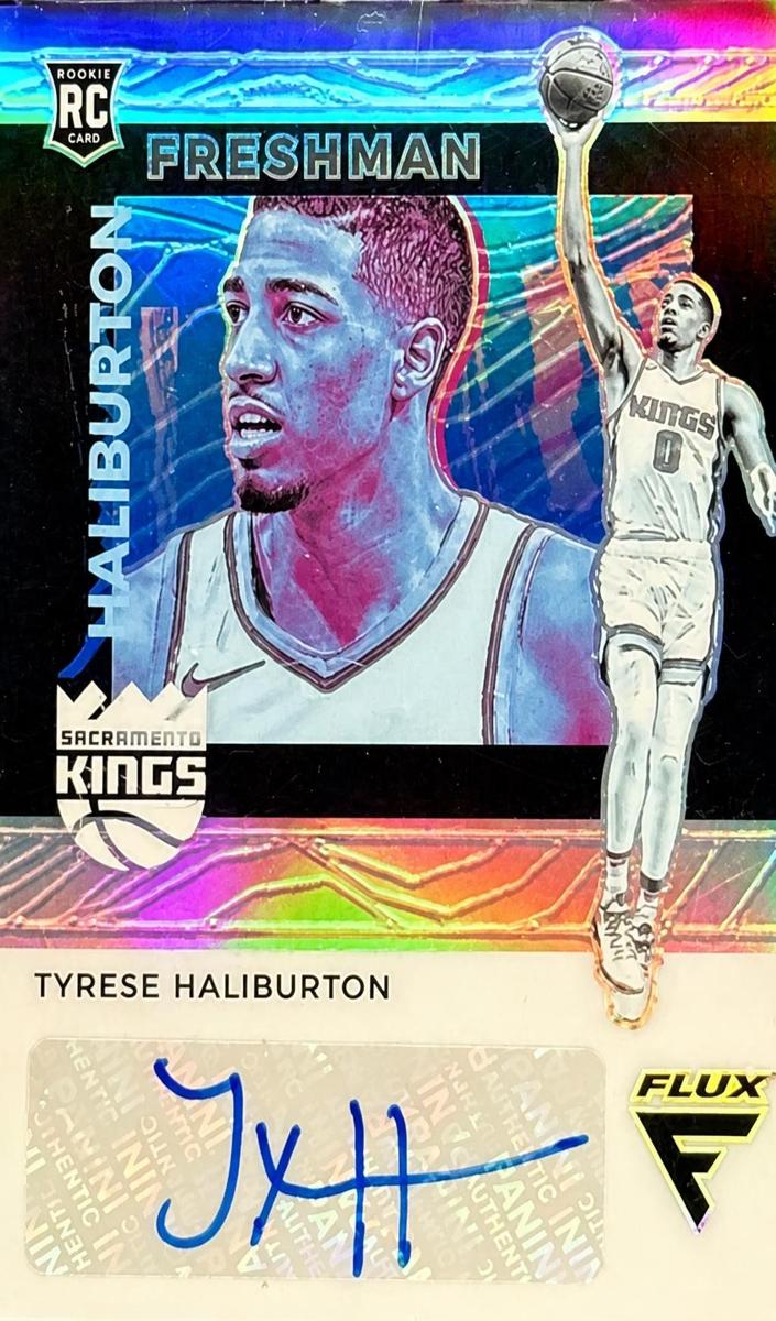 2020 Panini Flux Tyrese Haliburton [Gold] #FFR-PWL card