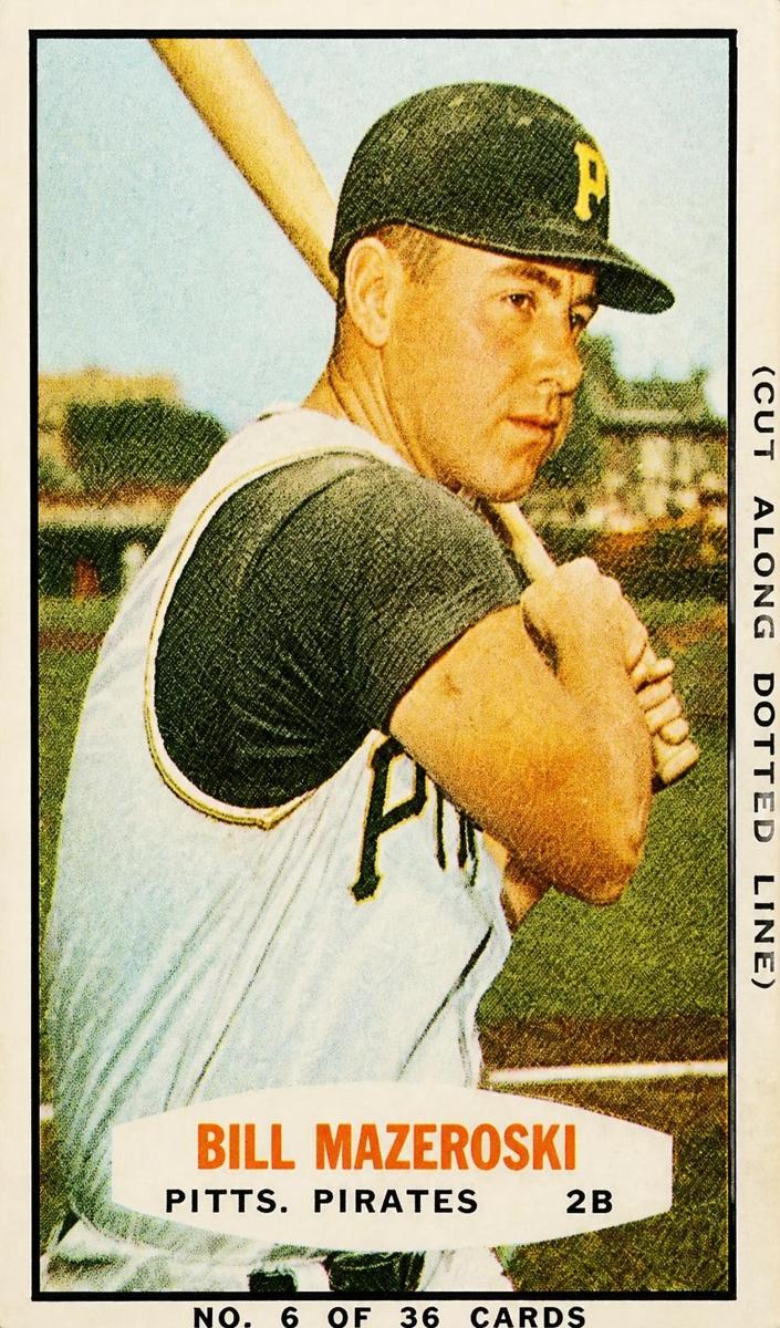 1963 Bill Mazeroski [Hand Cut] #6