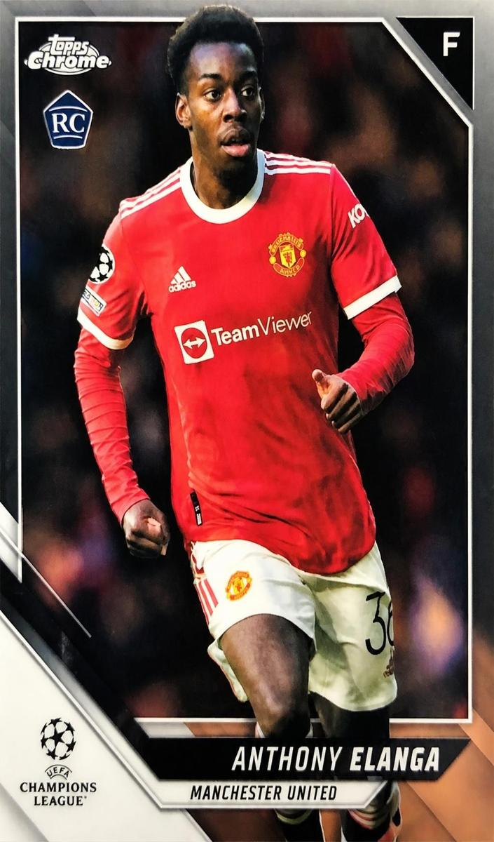 2021 Topps Chrome UEFA Champions League Anthony Elanga #140 card