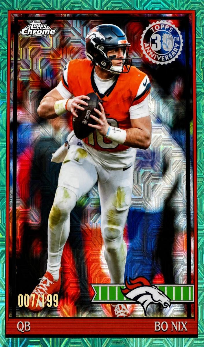 2026 Bo Nix [Aqua Mojo Refractor] #91TC-31