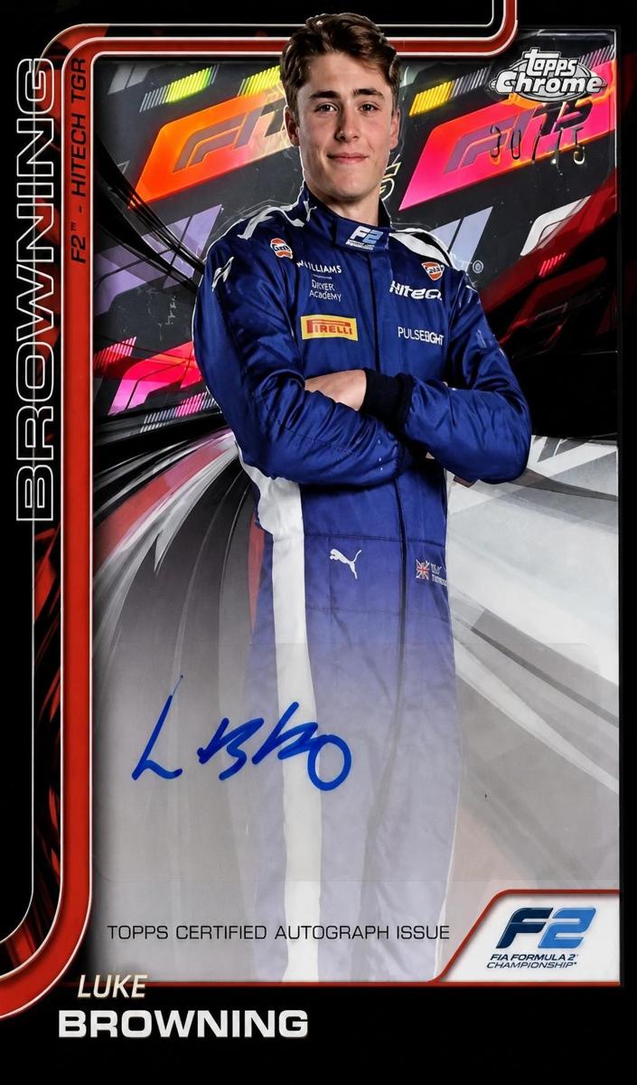 2025 Luke Browning [F1 75th Anniversary Refractor] #CAC-BRO