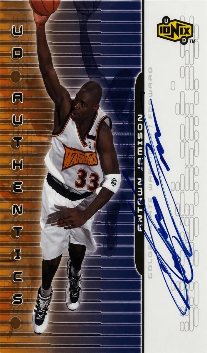 1999 Upper Deck Ionix Antawn Jamison #AJ card