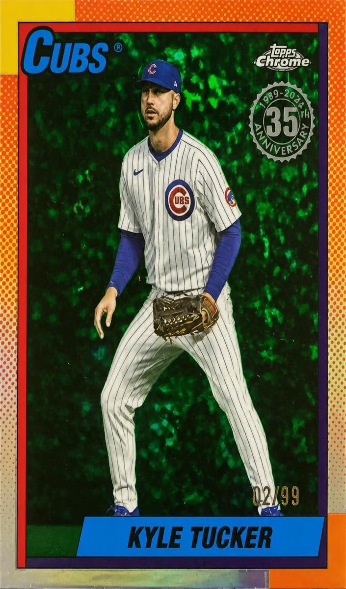2025 Topps Chrome Update Kyle Tucker [Green Refractor] #90CU-13 card