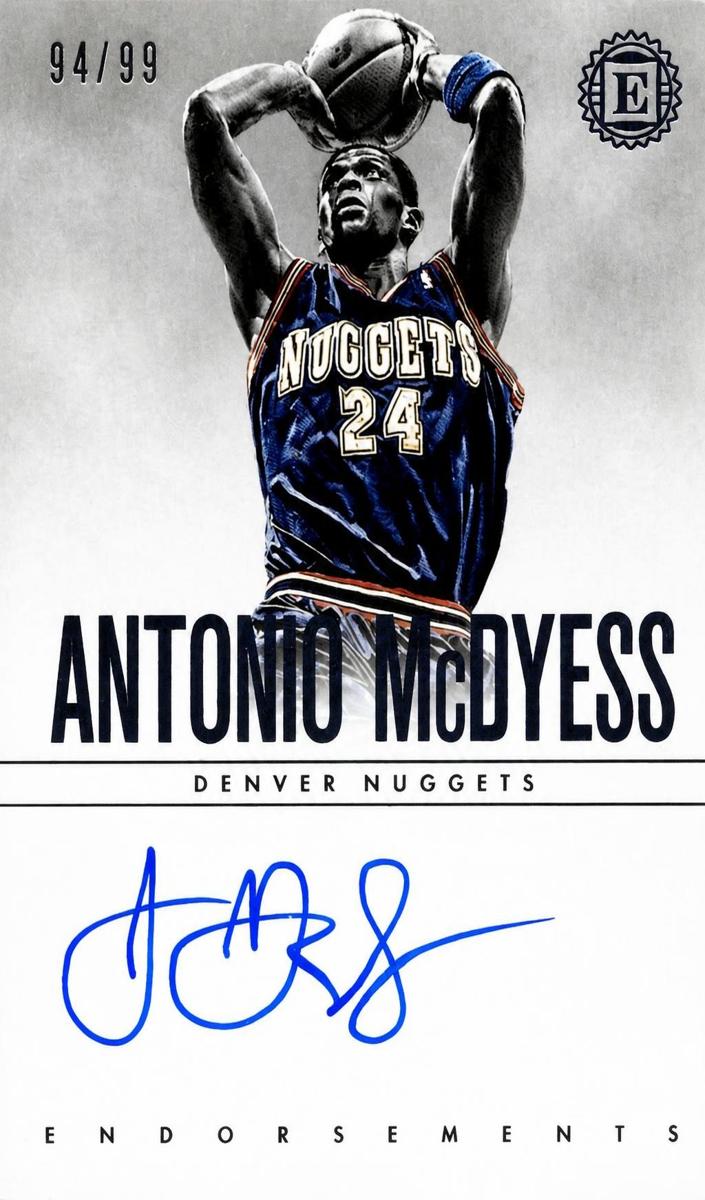 2018 Panini Encased Antonio McDyess #EN-AMD card