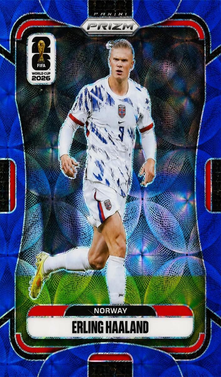 2026 Panini Prizm FIFA World Cup Erling Haaland [Blue] #333 card