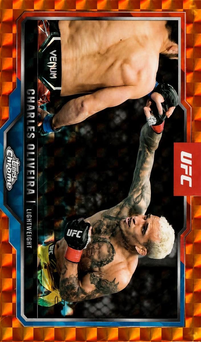 2025 Charles Oliveira [Orange Geometric Refractor] #54