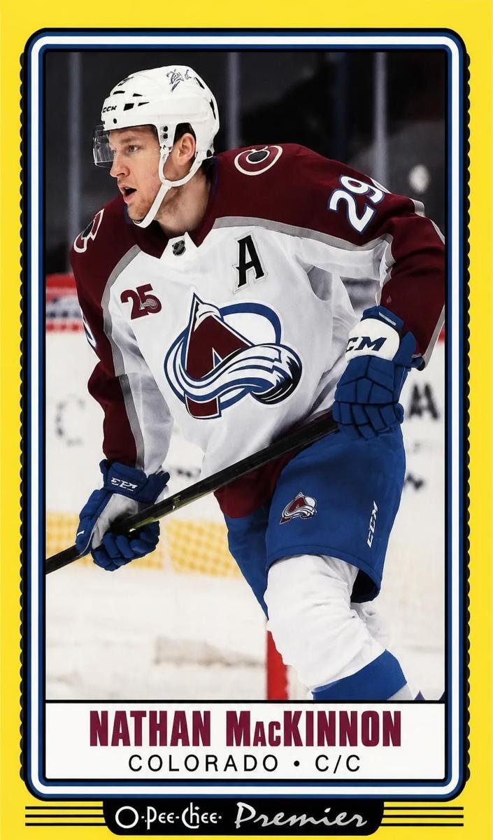 2021 Nathan MacKinnon [Yellow Border] #P-4
