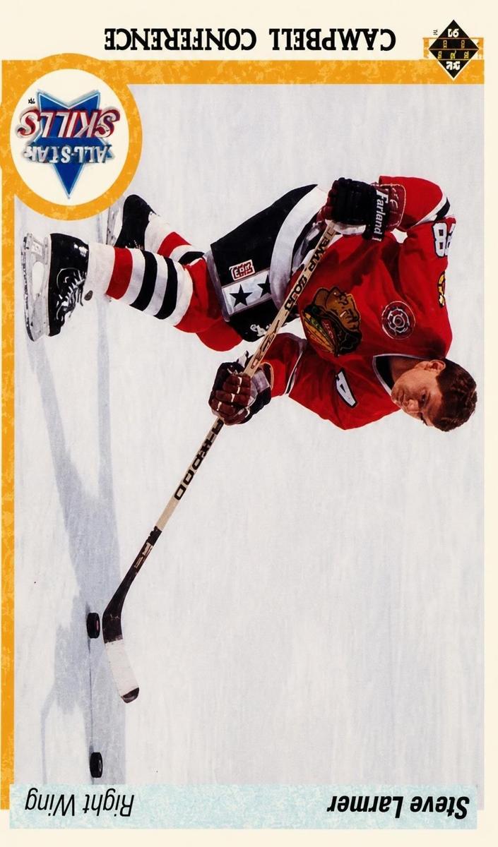 1990 Upper Deck Steve Larmer #499 card