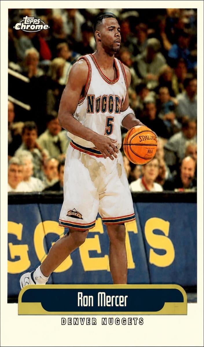 1999 Topps Chrome Ron Mercer #131 card