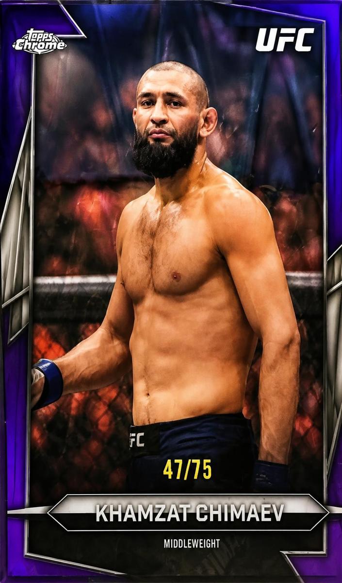 2026 Khamzat Chimaev [Purple RayWave Refractor] #125