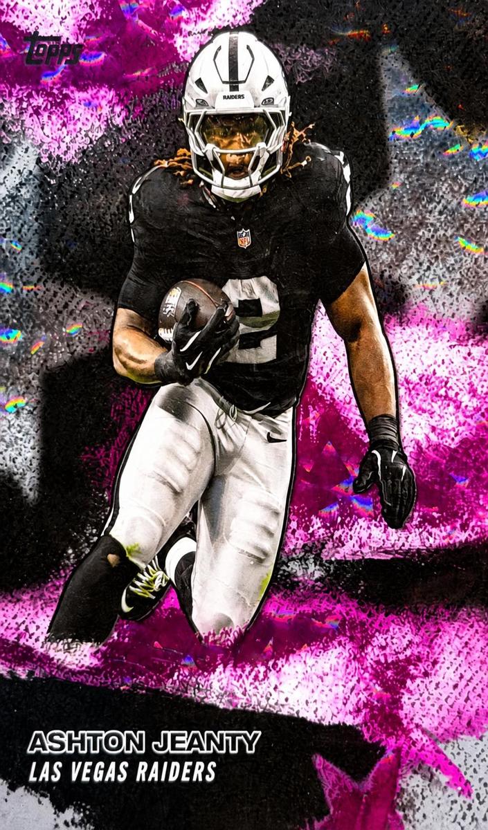 2026 Topps Flagship Ashton Jeanty [Crackle Foil] #NFLS-23 card