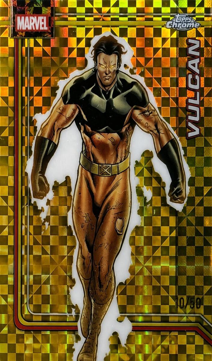 2026 Topps Chrome Marvel Vulcan [Spider-Web Refractor] #191 card