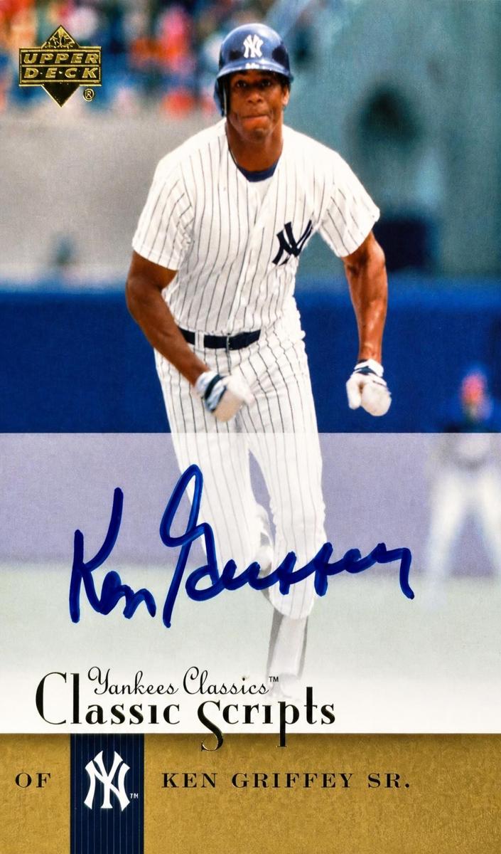 2004 Upper Deck Yankees Classics Ken Griffey Sr. #AU-40 card