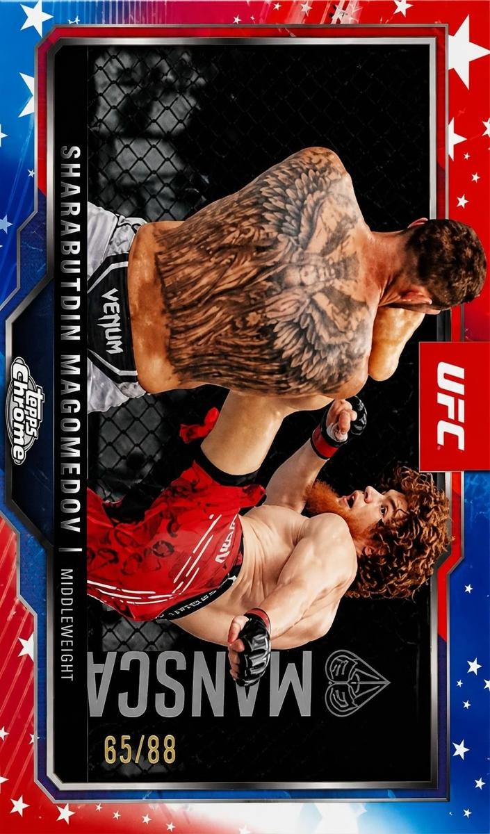 2025 Sharabutdin Magomedov [Red White Blue Refractor] #FUP-14