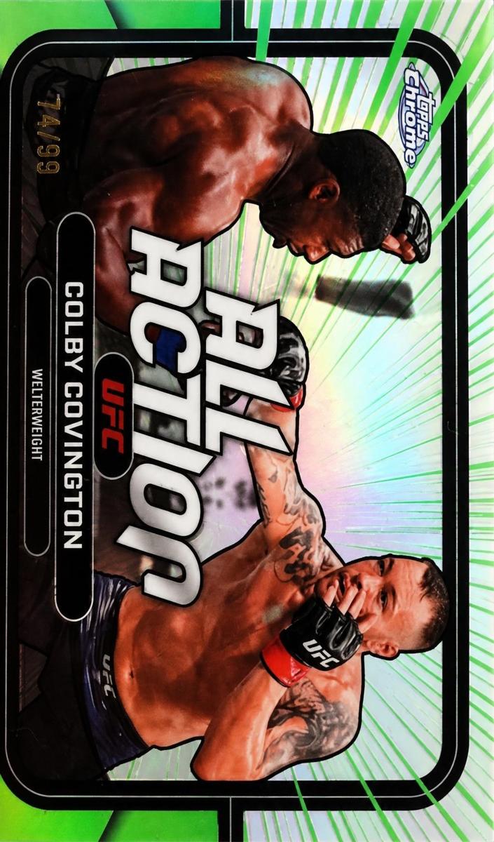 2026 Topps Chrome Colby Covington [Green Refractor] #AA-2 card