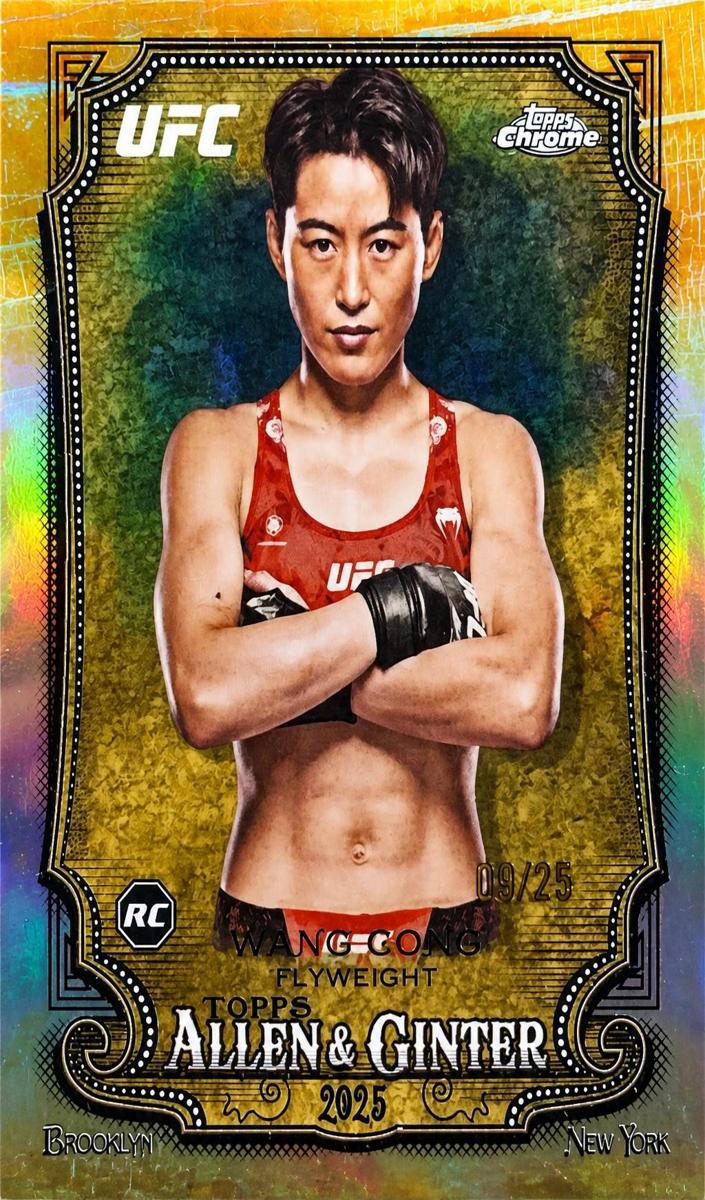 2026 Topps Chrome Wang Cong [Orange Refractor] #AG-27 card
