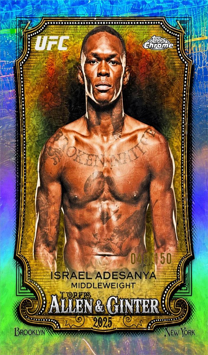 2026 Israel Adesanya [Blue Refractor] #AG-10