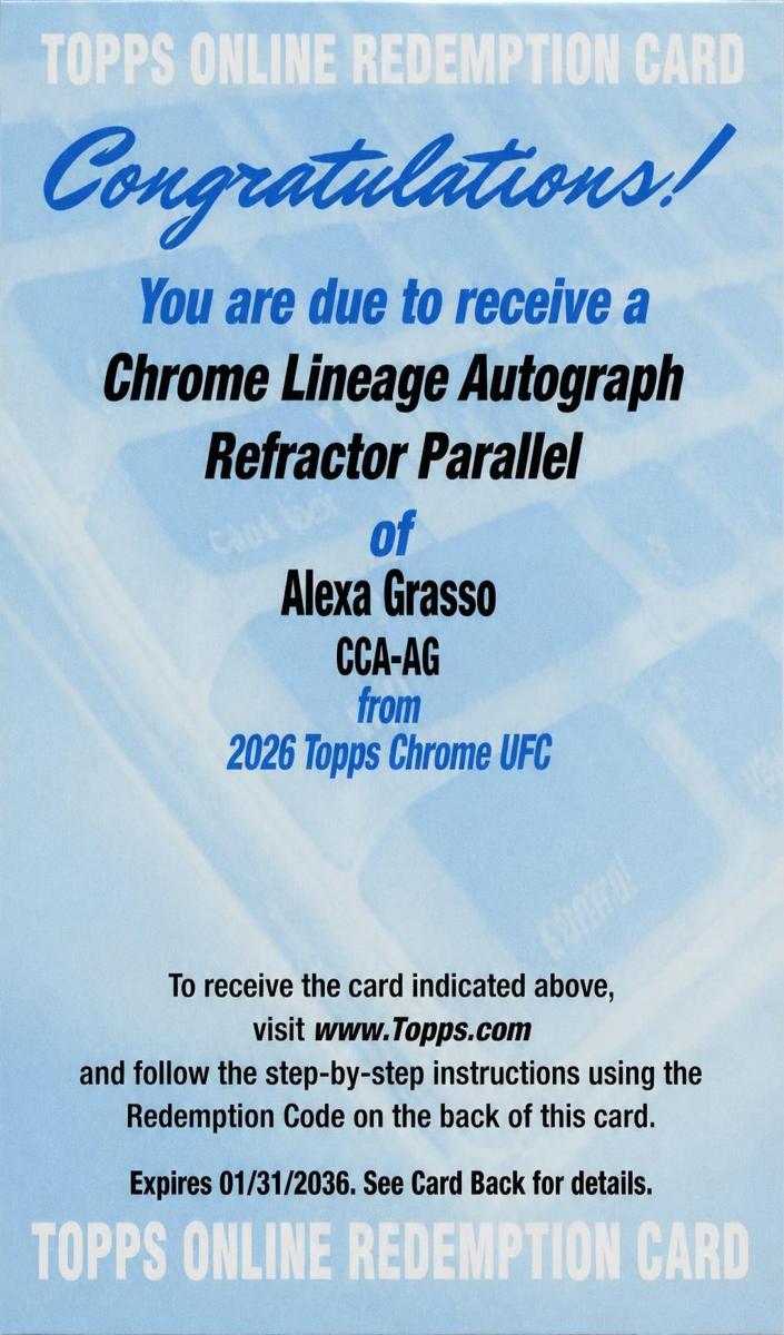 2026 Alexa Grasso [Refractor] #CCA-AG