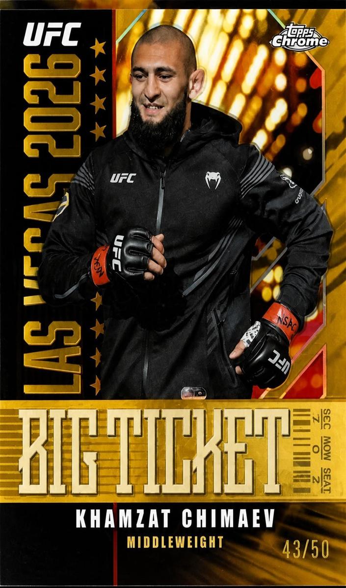 2026 Khamzat Chimaev [Gold Refractor] #BT-15