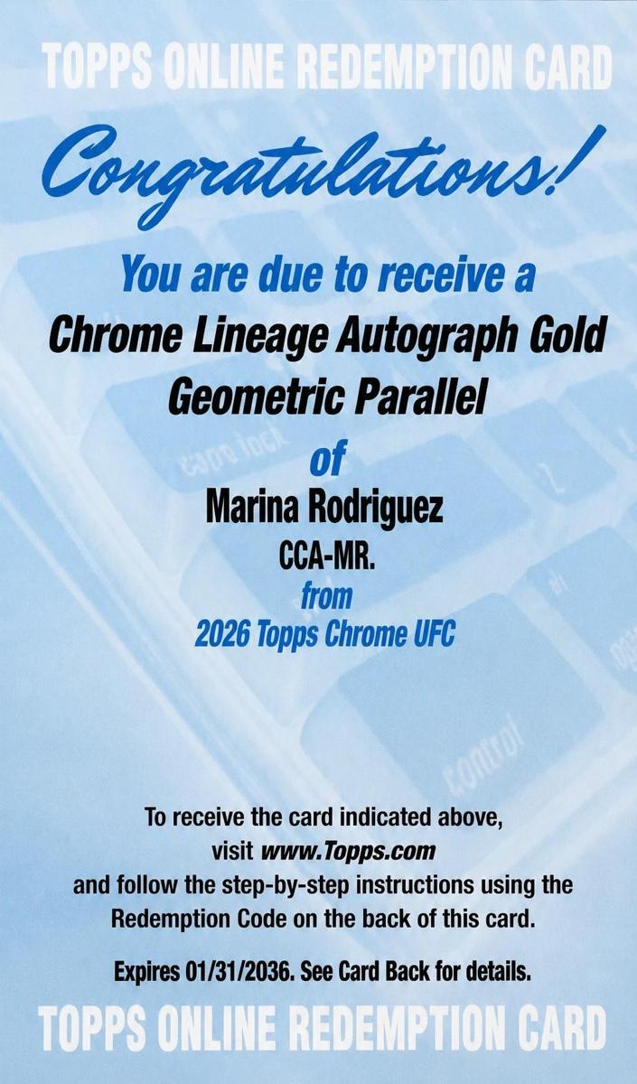 2026 Marina Rodriguez [Gold Geometric Refractor] #CCA-MR