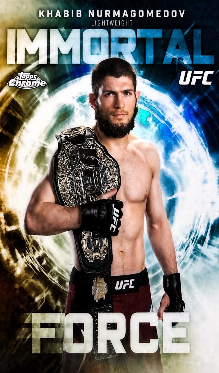 2026 Topps Chrome UFC Immortal Force Khabib Nurmagomedov #IF-22 card